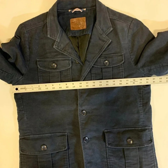 Agave Denim Men's Classic Cotton Button‎ Up Denim Utility Jacket Size S - Picture 8 of 10